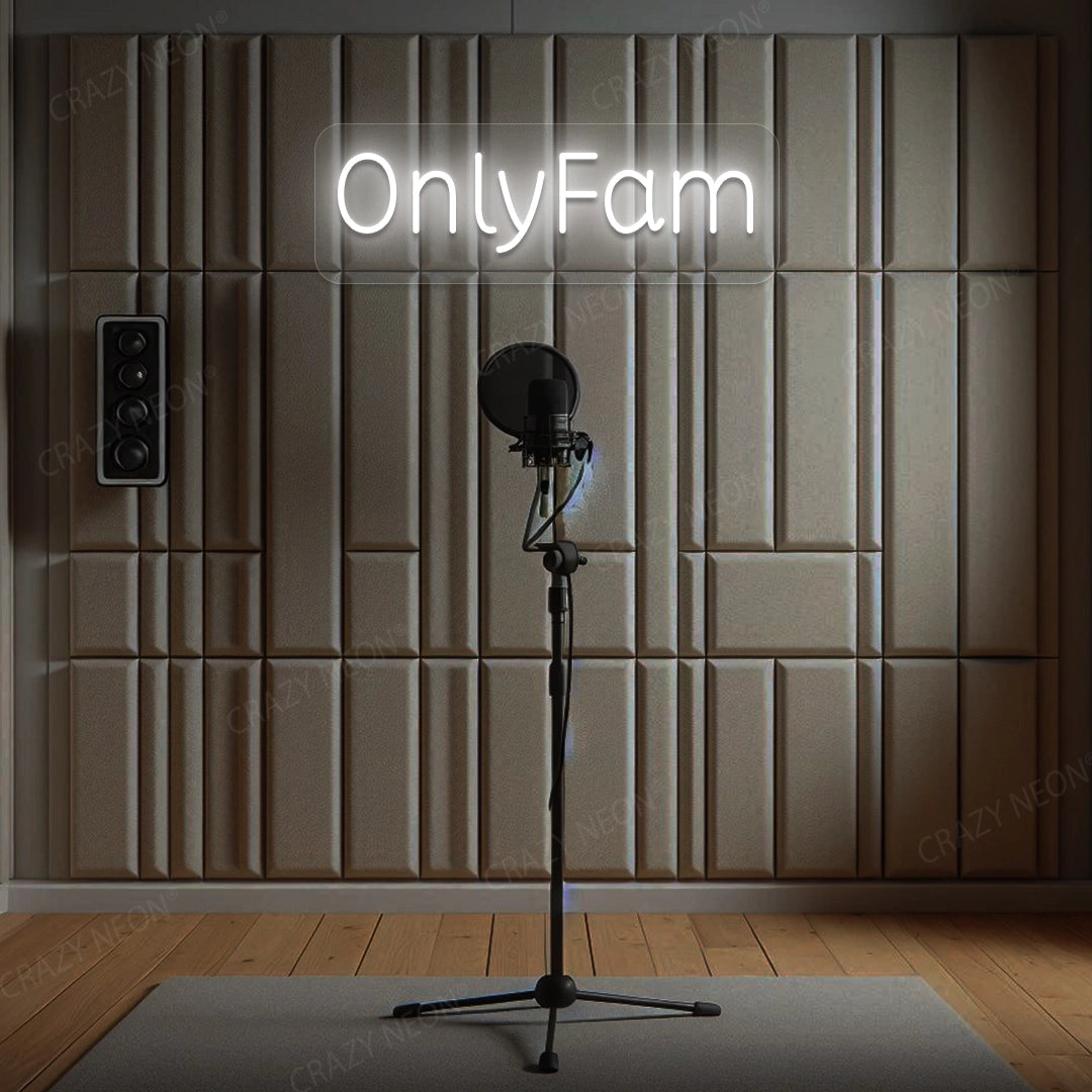 Only Fam Neon Sign | white 