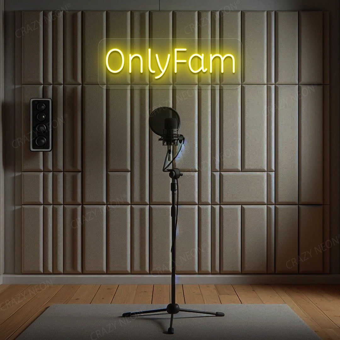 Only Fam Neon Sign | Yellow 