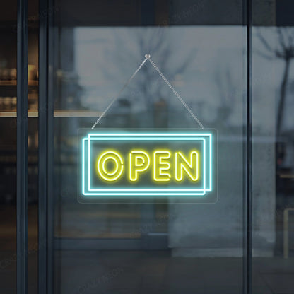 Multicolor Open Sign | Yellow