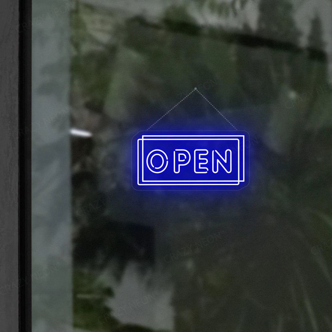 Open Sign | blue