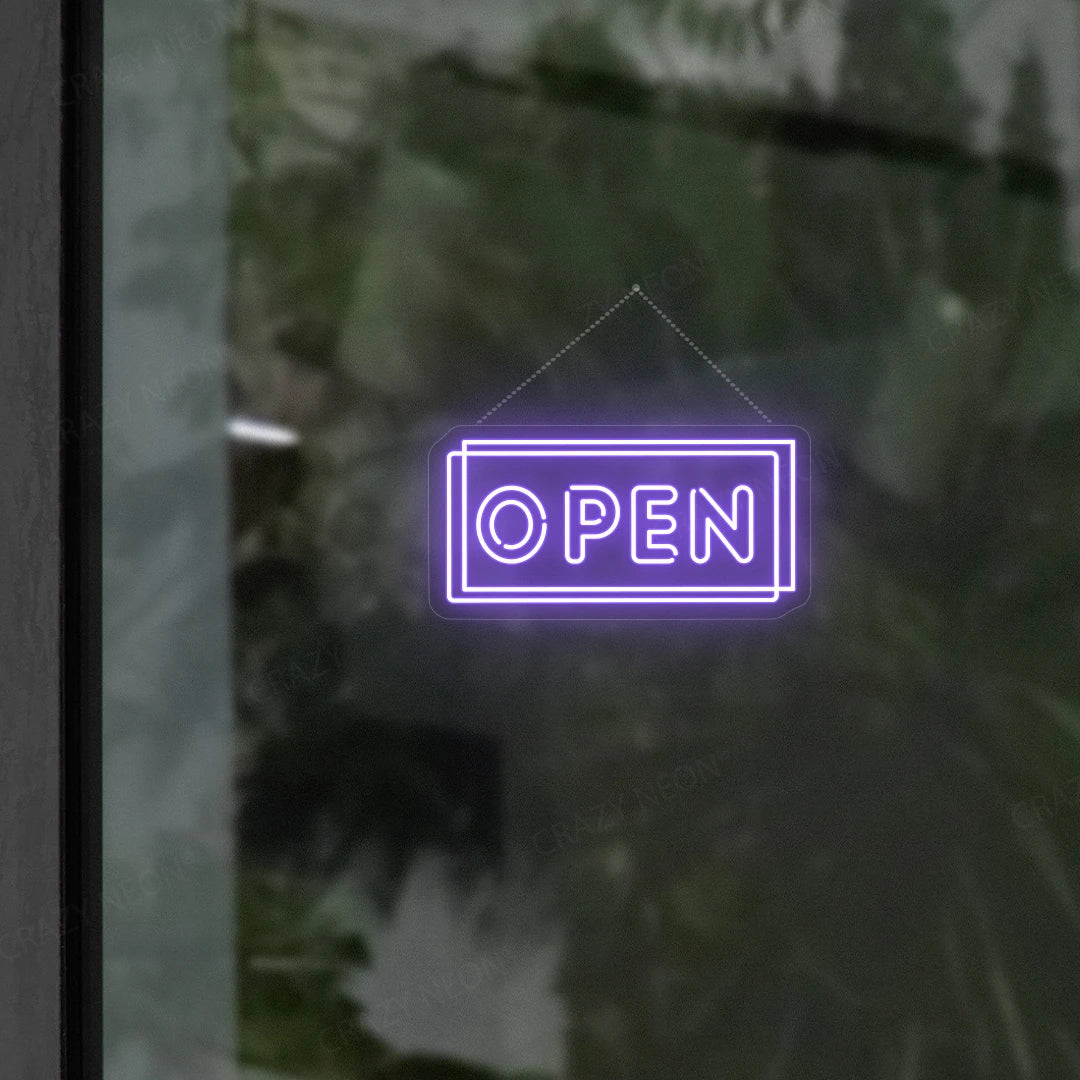 Open Sign | Purple