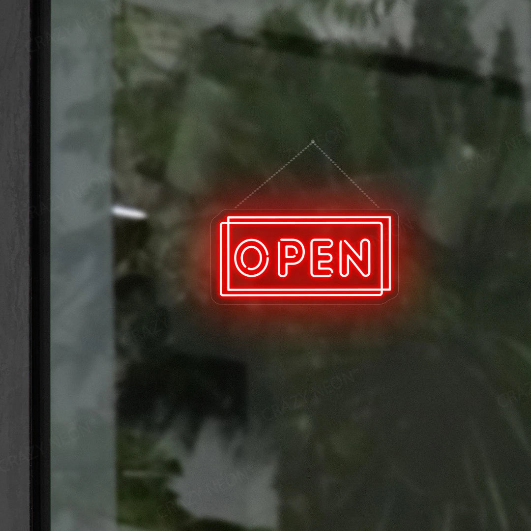 Open Sign | Red