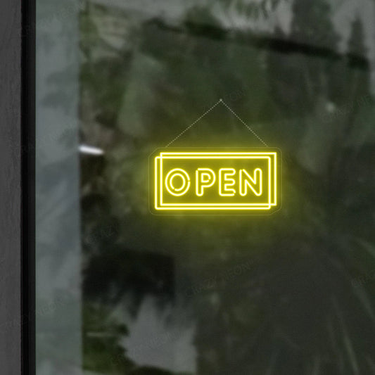 Open Sign | Yellow