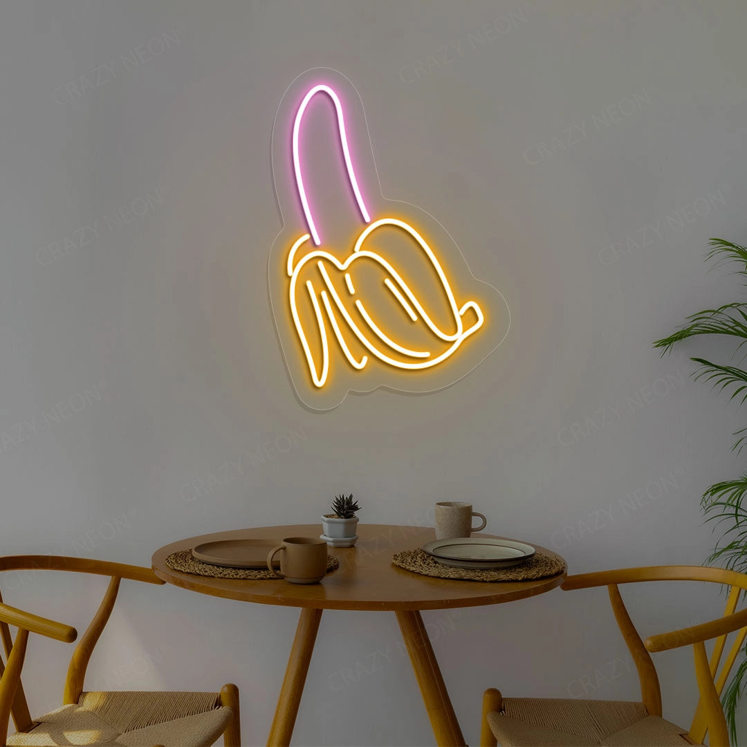 Banana Neon Sign | Orange