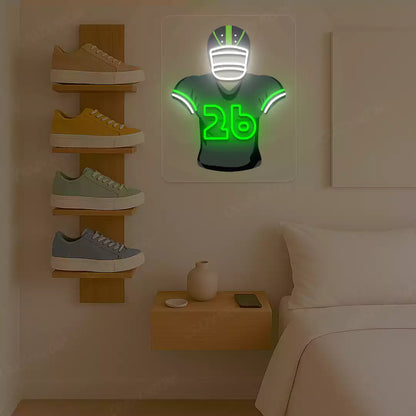 Philadelphia  Barkley 26 Jersey Football Neon Artwork
