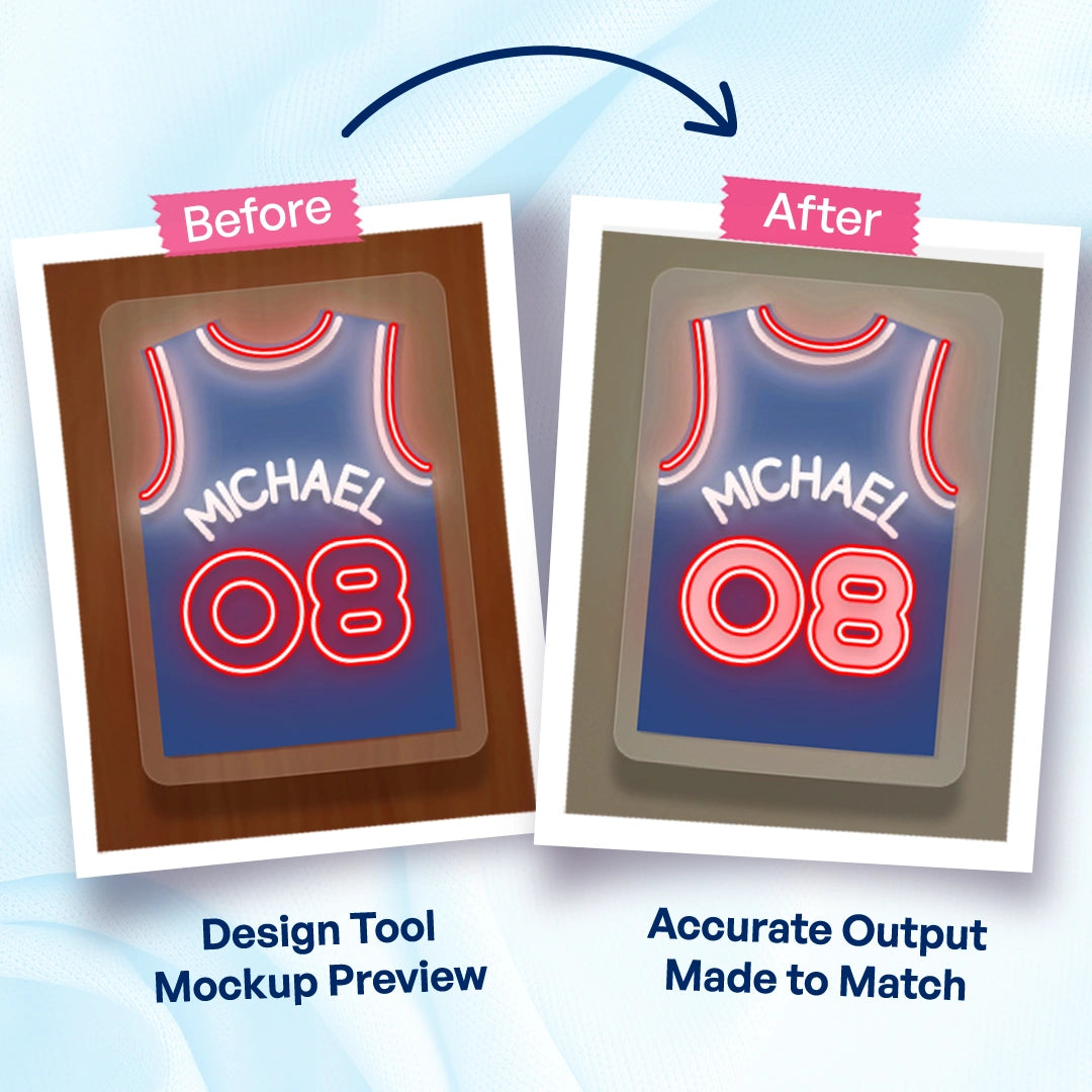 Personalized PHI Jersey Basketball Neon Artwork