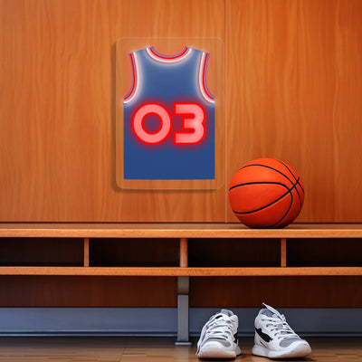 Philadelphia Iverson 03 Jersey Basketball Neon Artwork