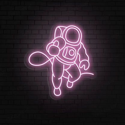 Astronaut Neon Sign | Pink