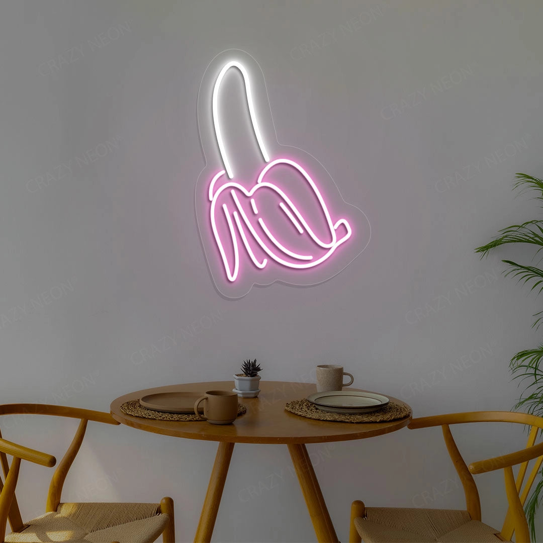 Banana Neon Sign | Pink