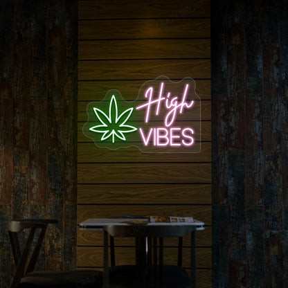 High Vibes Neon Sign | Pink