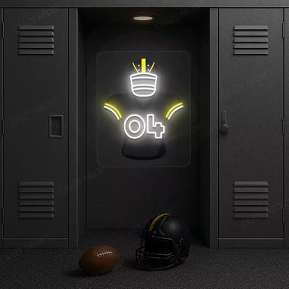 Pittsburgh Metcalf 04 Jersey Football Neon Artwork