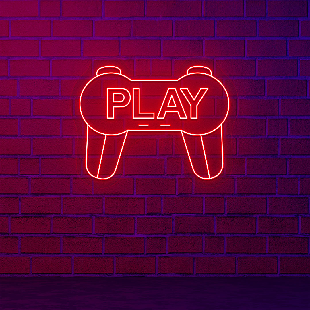 Play Gamer Neon Sign