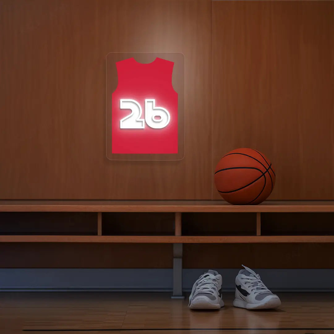 Portland Reath 26 Jersey Basketball Neon Artwork