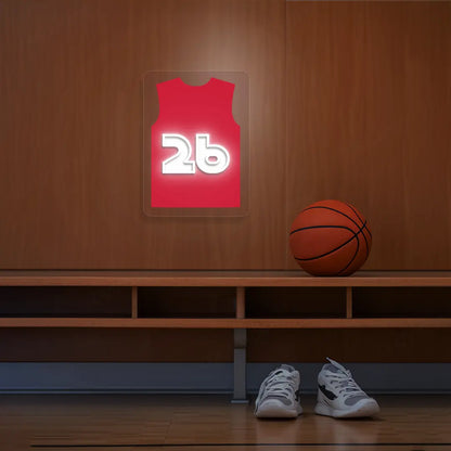 Portland Reath 26 Jersey Basketball Neon Artwork