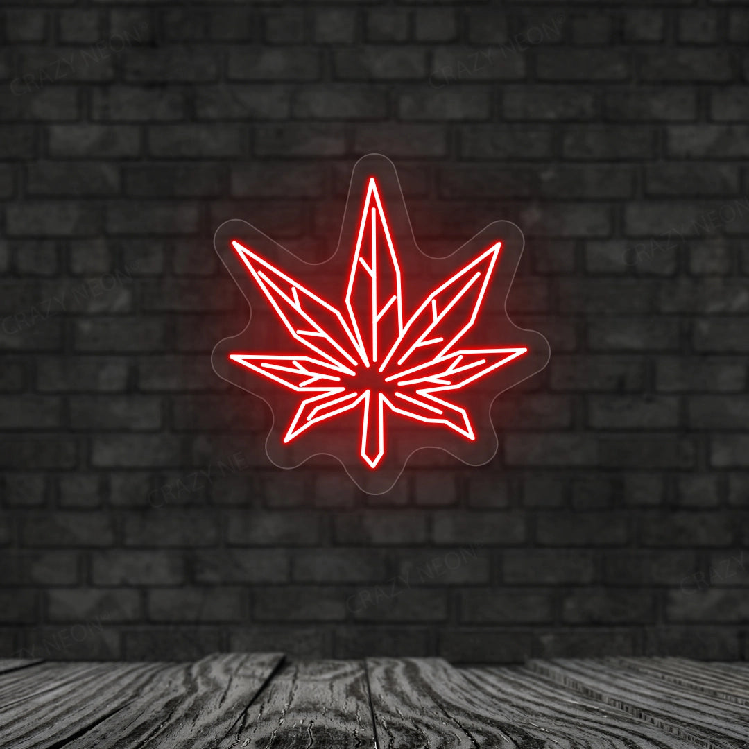 Weed Neon Sign | Red