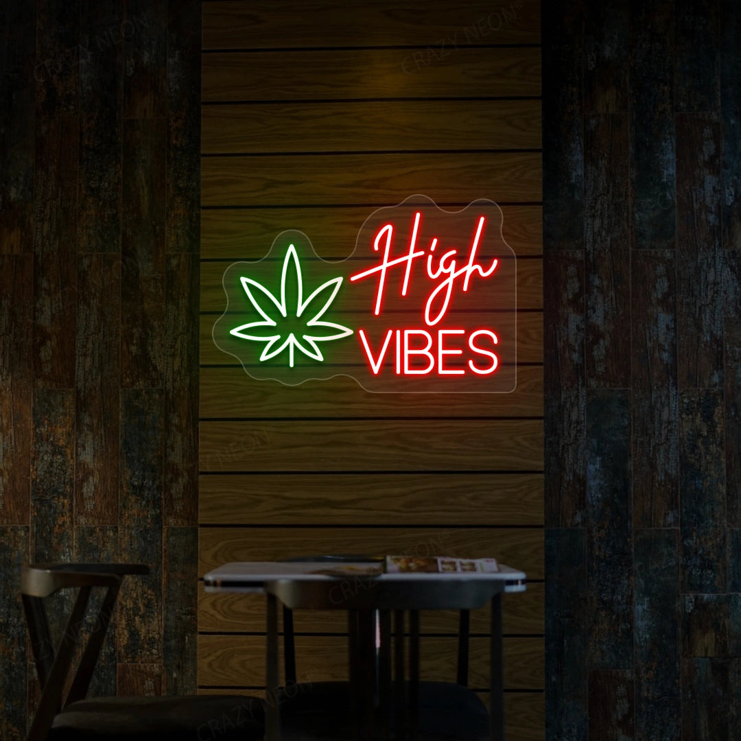 High Vibes Neon Sign | red