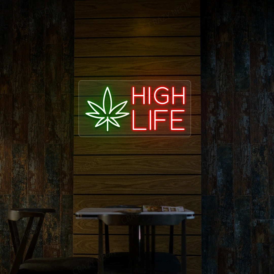 High Life Neon Sign | Red