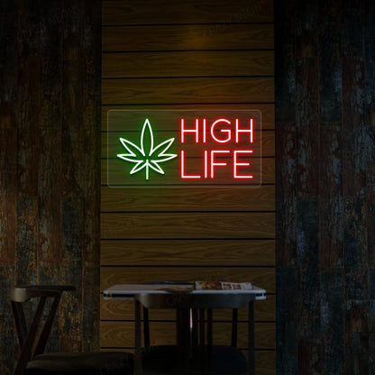 High Life Neon Sign | Red