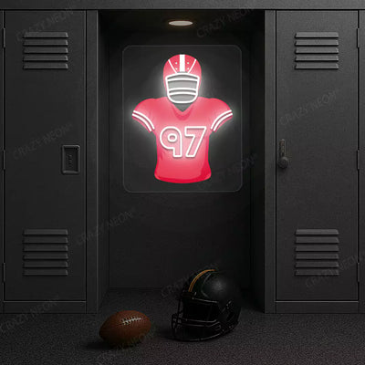 San Francisco Bosa 97 Jersey Football Neon Artwork