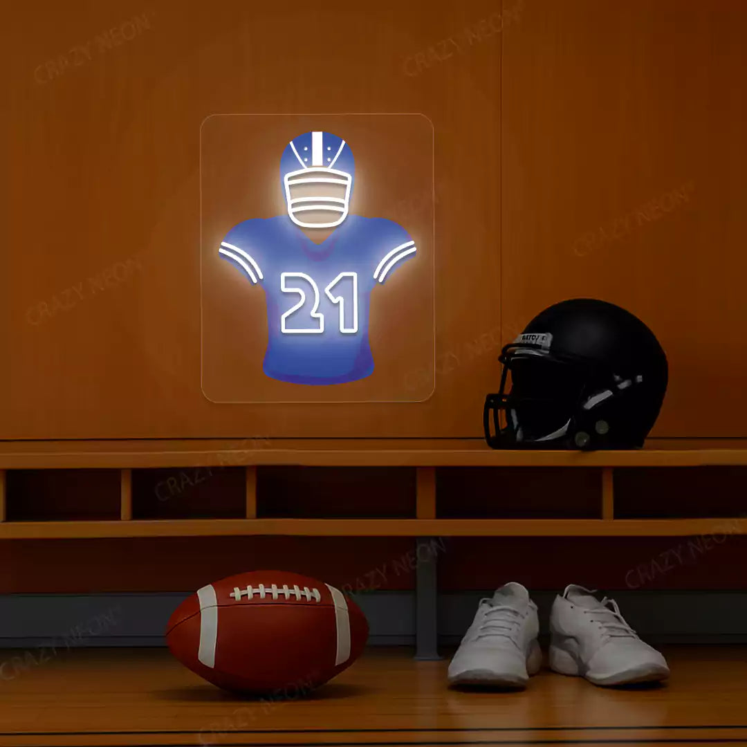Seattle Witherspoon 21 Jersey Football Neon Artwork