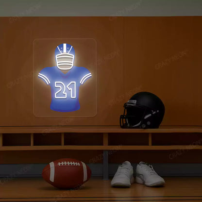 Seattle Witherspoon 21 Jersey Football Neon Artwork