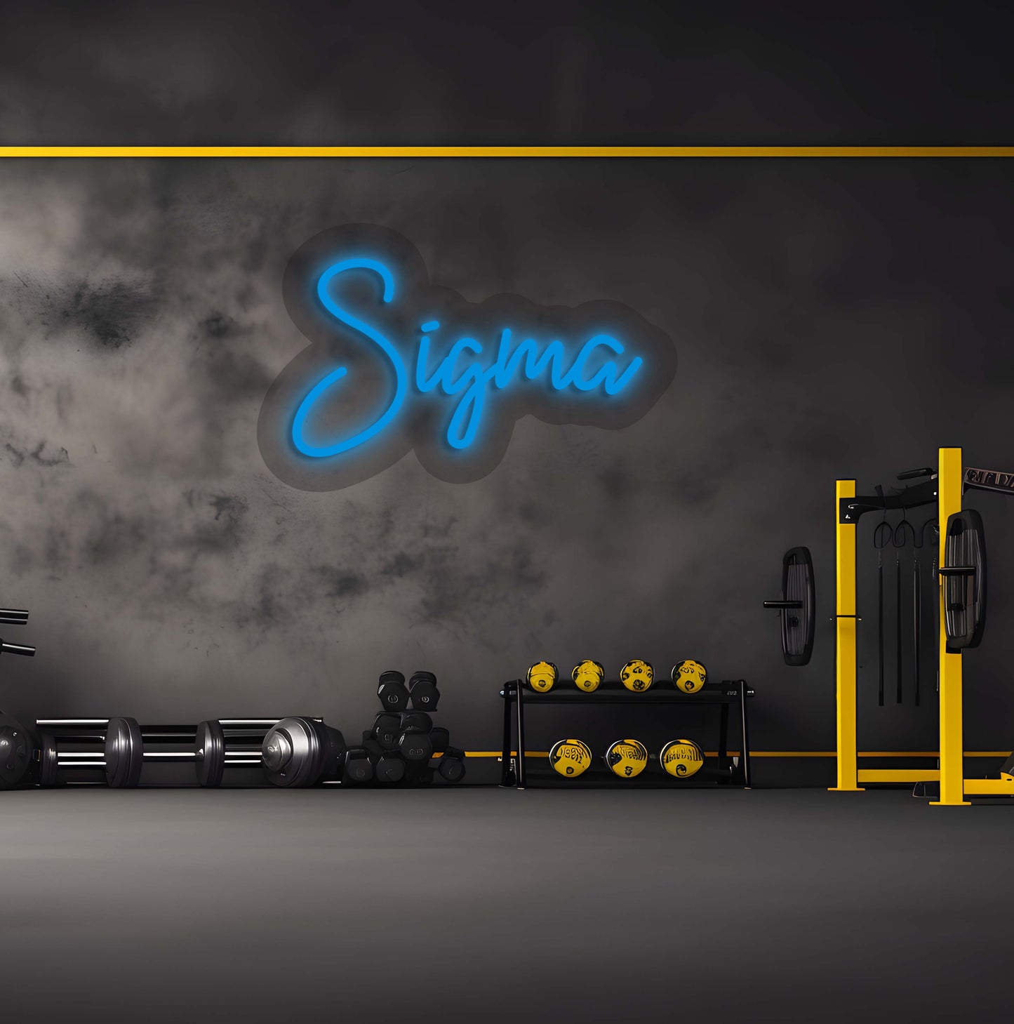 Sigma Neon Sign | Iceblue