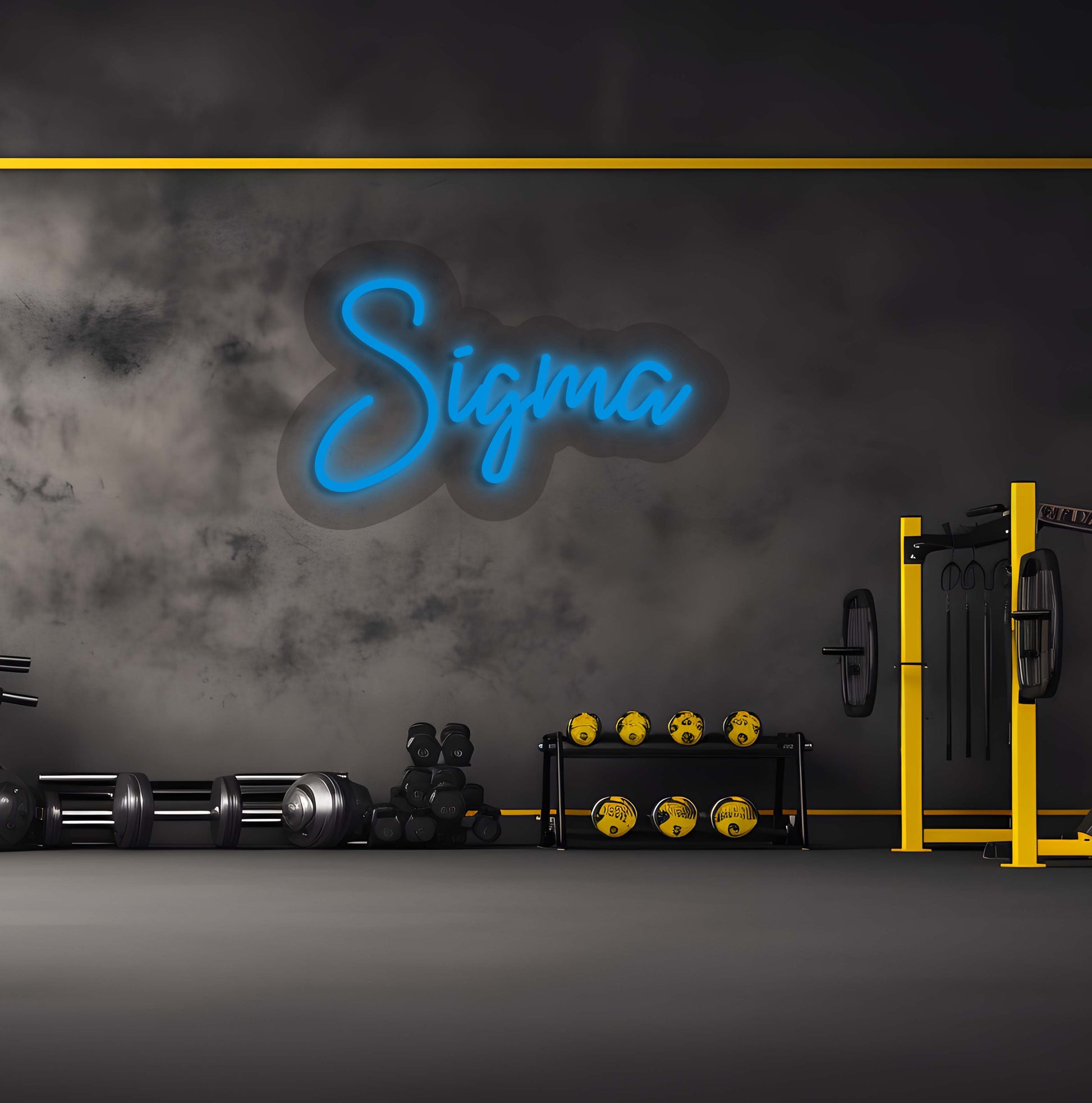 Sigma Neon Sign | Iceblue