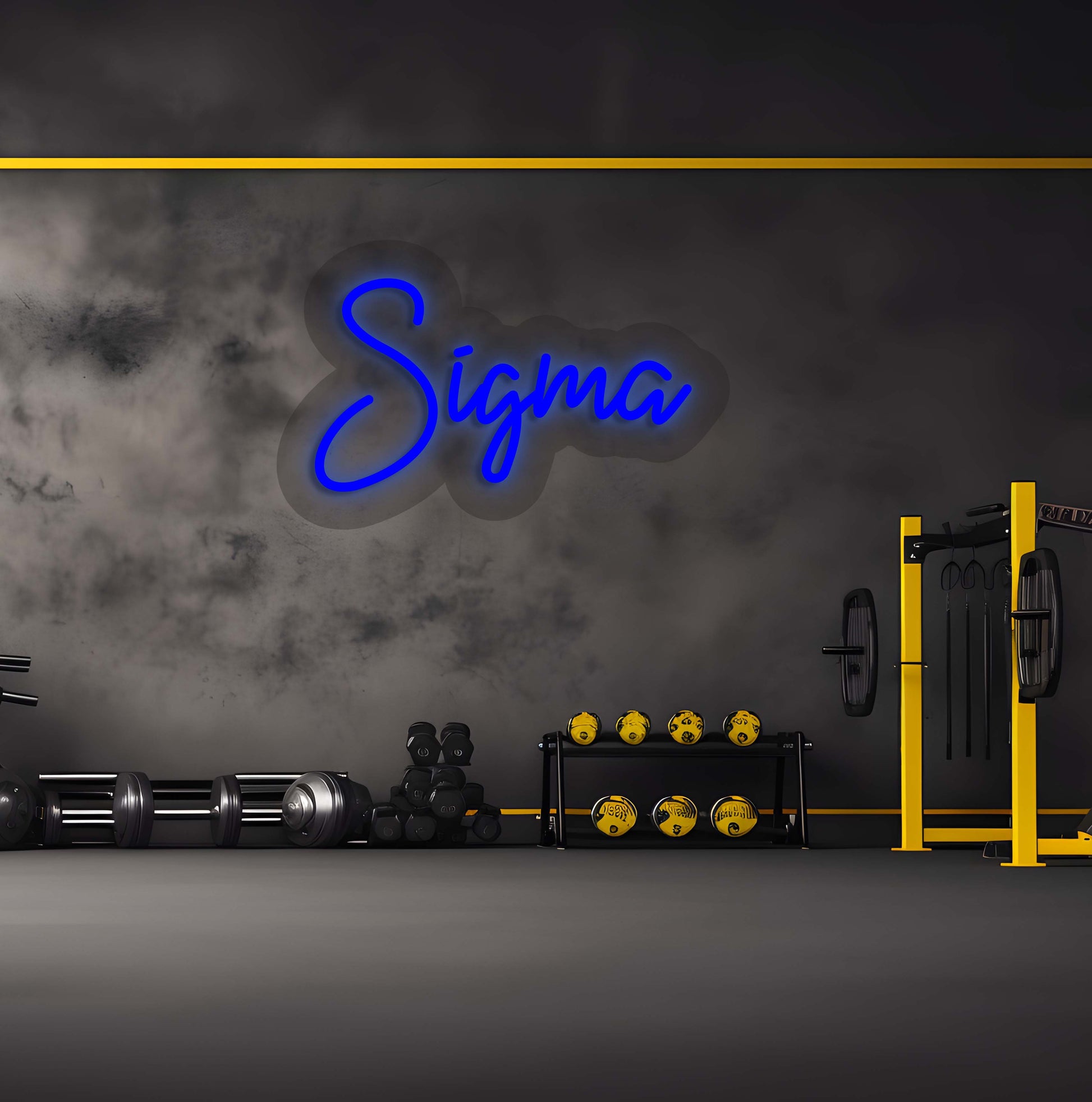 Sigma Neon Sign | Blue