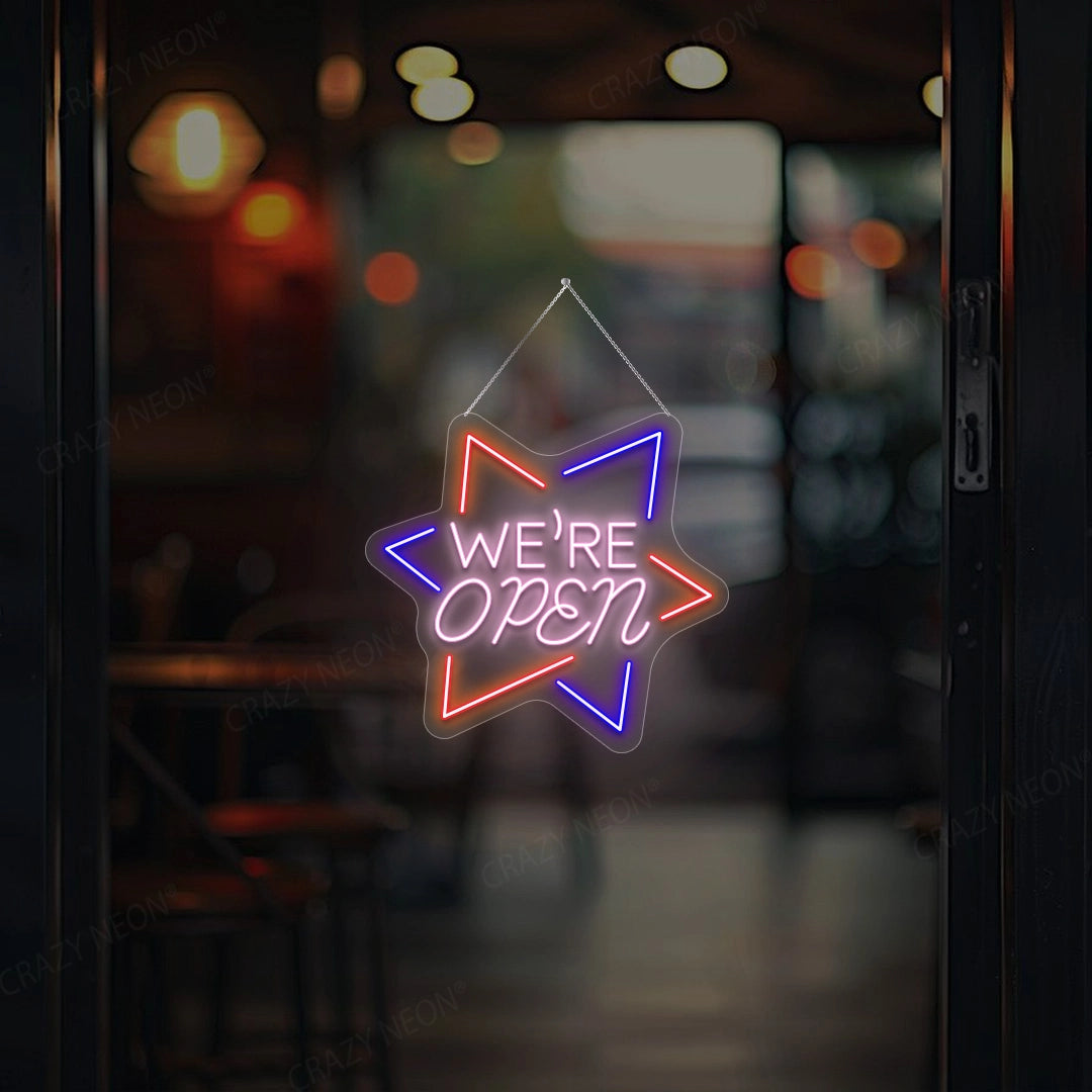 We Are Open Star Sign | Pink