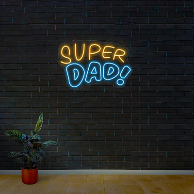 Super Dad Neon Sign | Iceblue