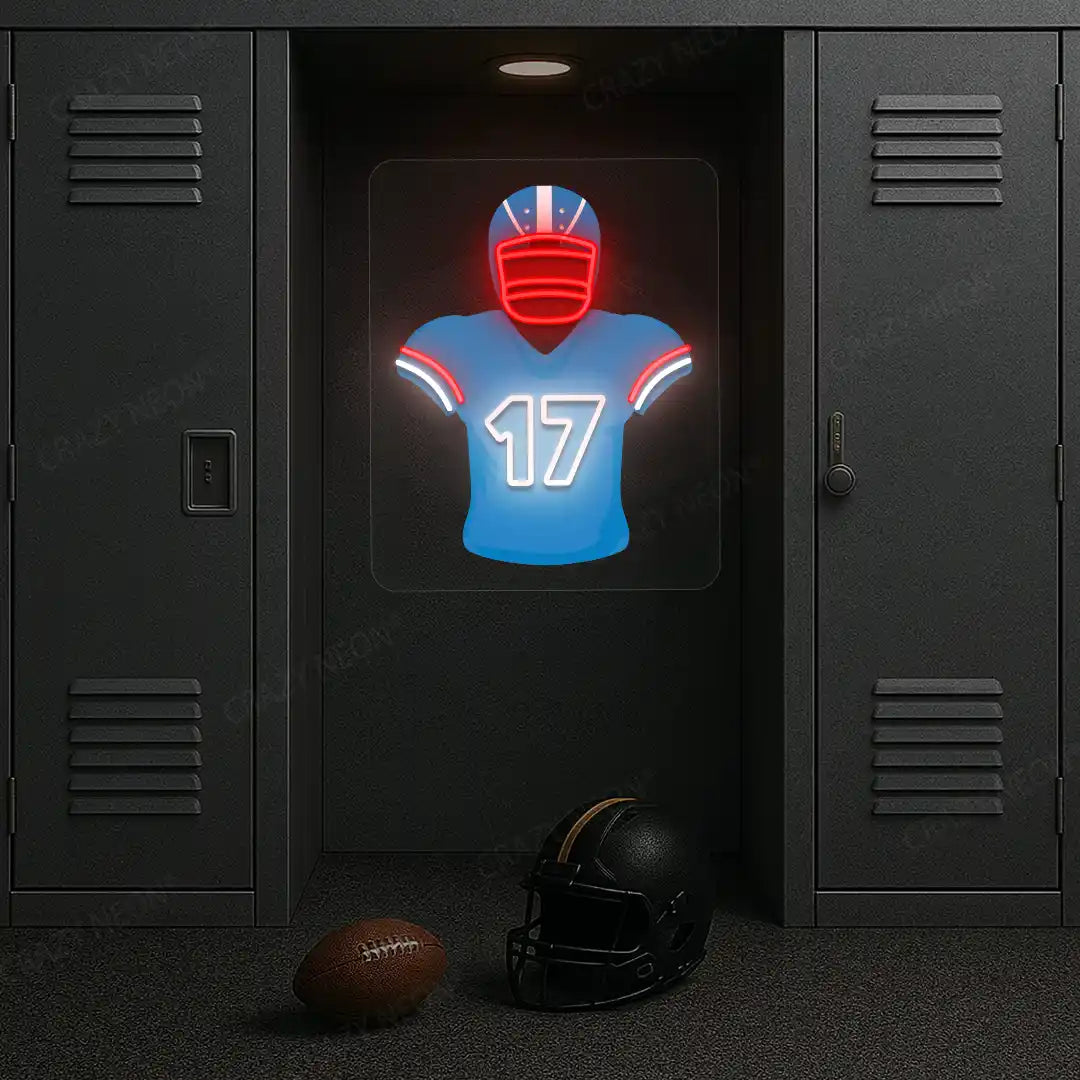 Tennessee Tannehill 17 Jersey Football Neon Artwork