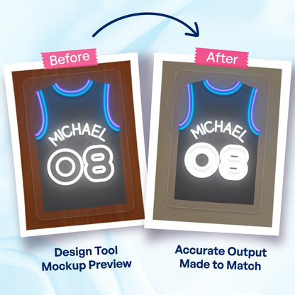 Personalized UTA Jersey Basketball Neon Artwork