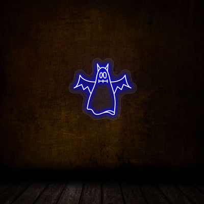 Scary Ghoul Neon Sign | Blue