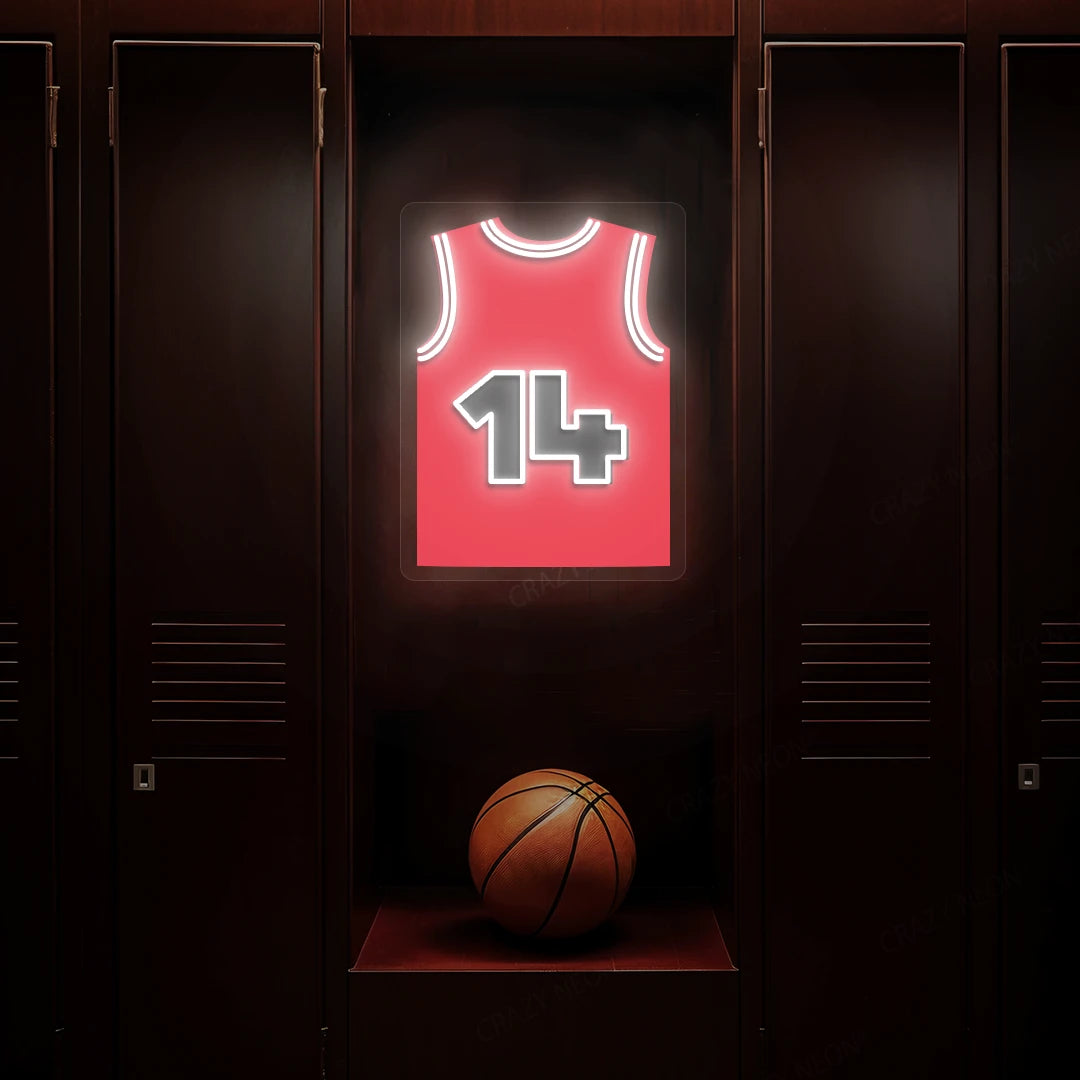 Chicago Buzelis 14 Jersey Basketball Neon Artwork