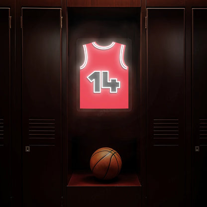 Chicago Buzelis 14 Jersey Basketball Neon Artwork