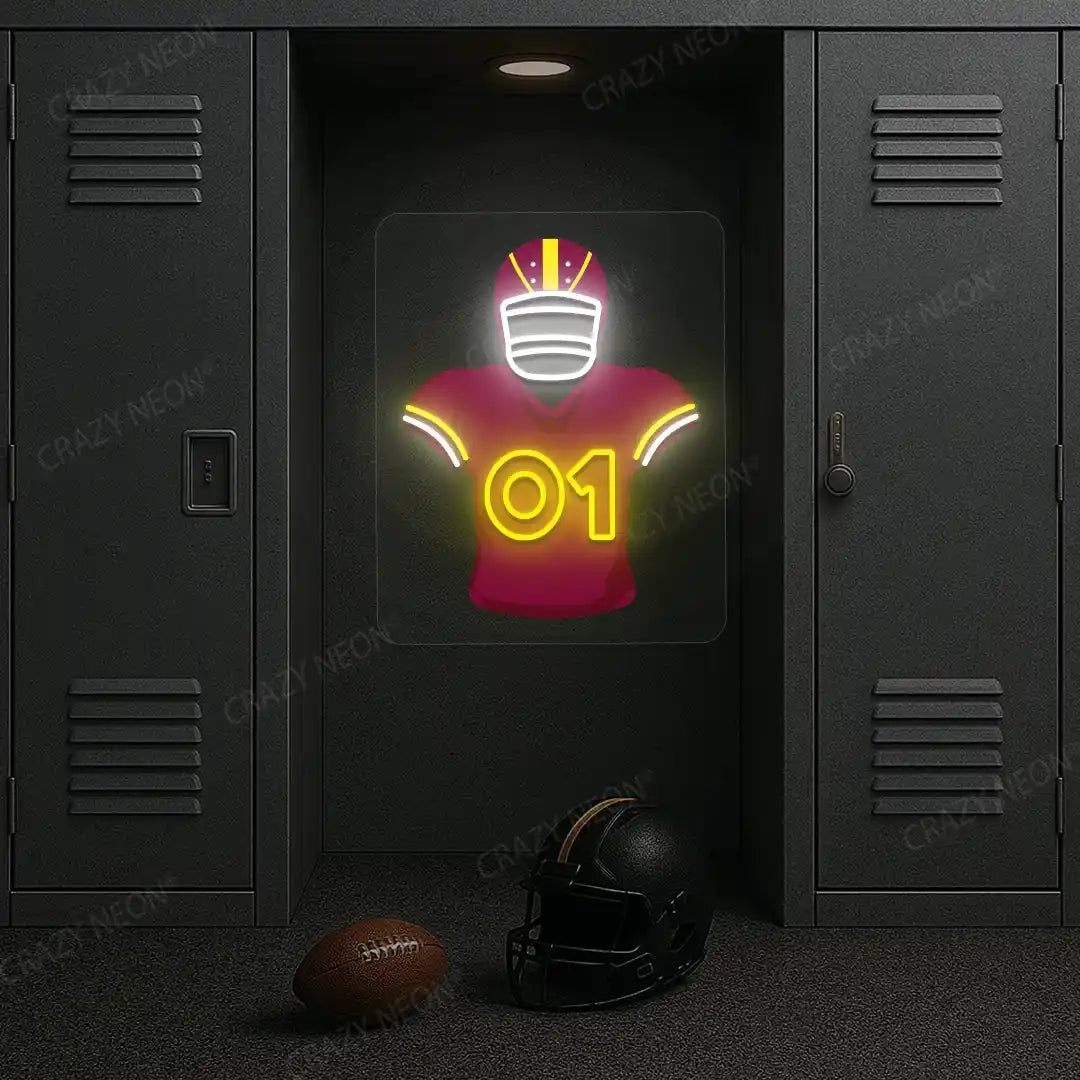 Washington Samuel Sr. 01 Jersey Football Neon Artwork
