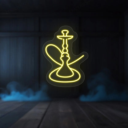 Smoke Pot Neon Sign | Yellow