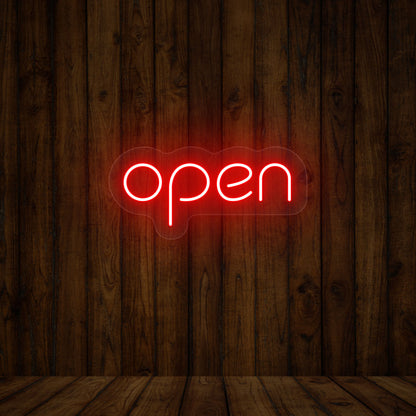 Open Single Color Sign