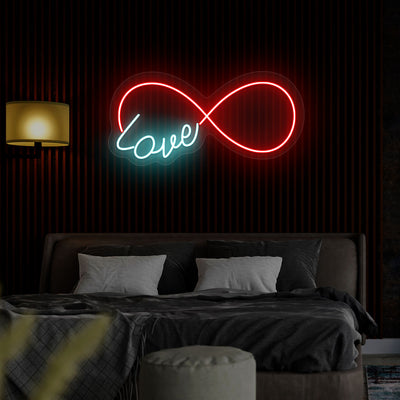 Infinity Love Neon Sign | Red