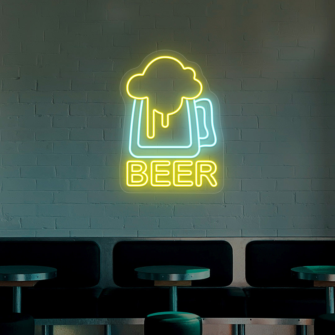 Beer Jug Neon Sign - Multicolor - CNUS000050 - Iceblue