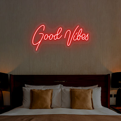 Good Vibes Neon Sign |  Red