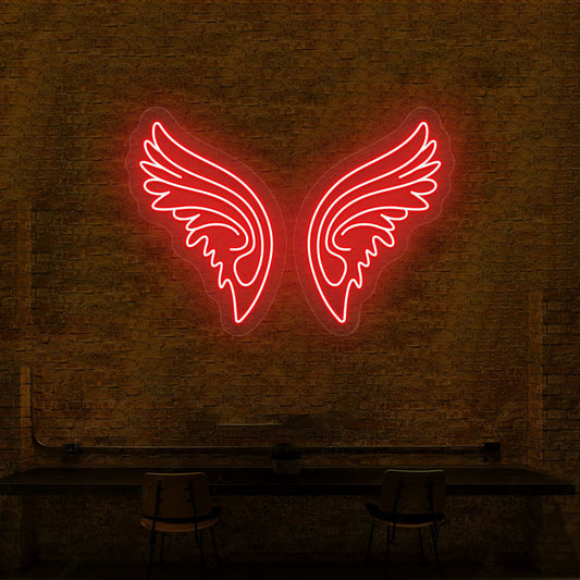 Angel Wings Neon Sign | CNUS000212 - Red