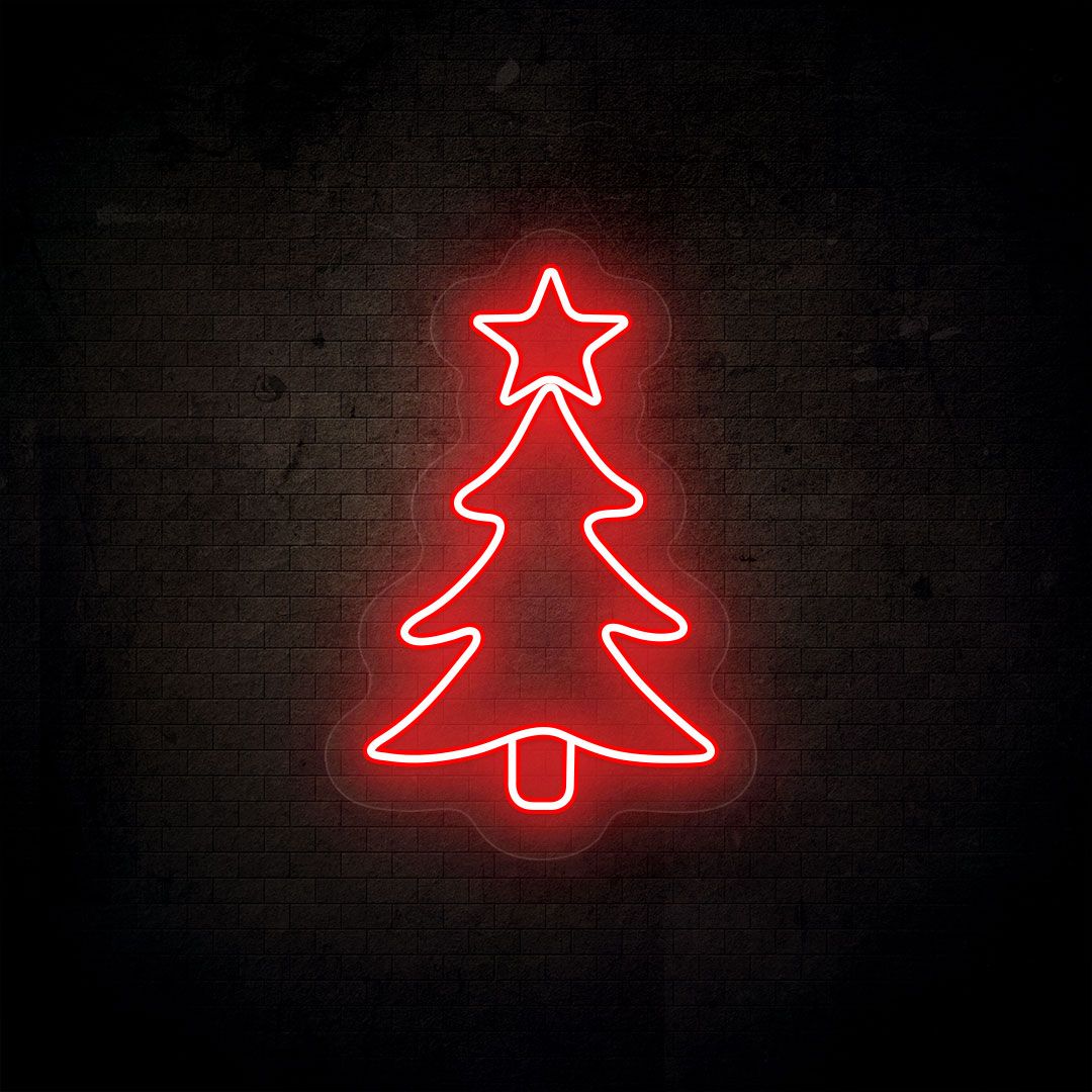 Christmas Tree Neon Sign | CNUS000083 | Red