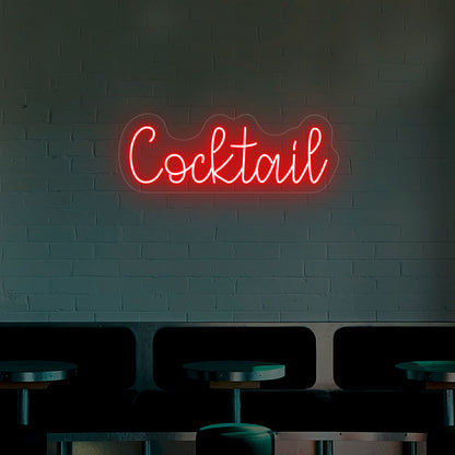 Crazy Cocktail Neon Sign | Red