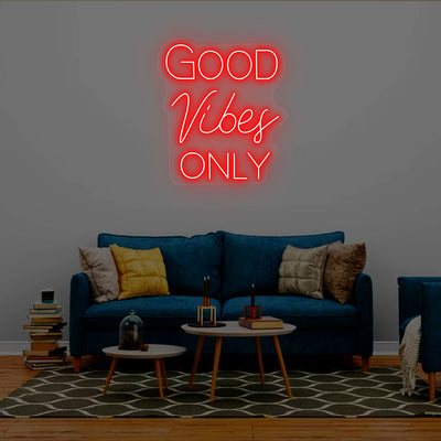 Good Vibes Only Neon Signs | Red