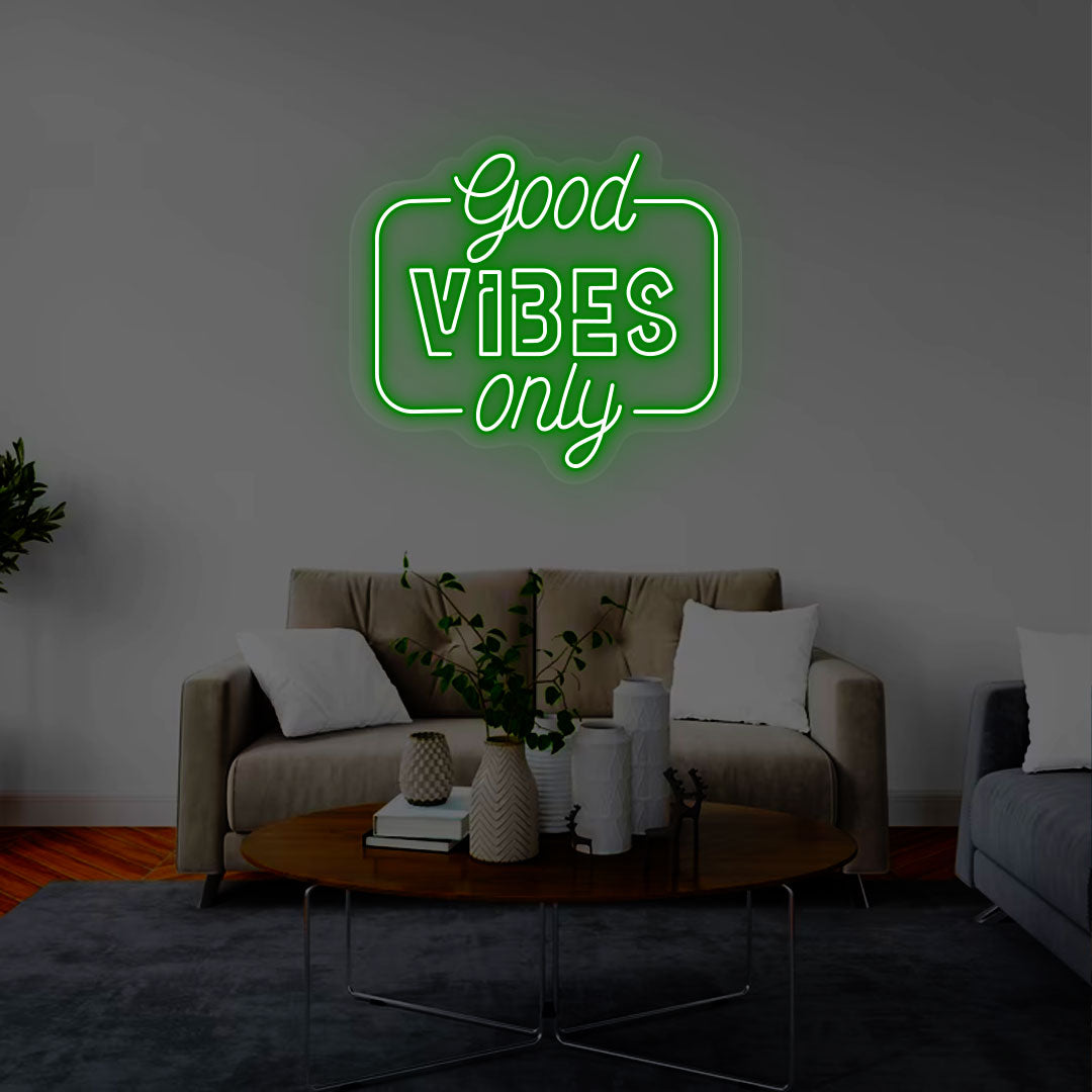 Good Vibes Only Neon Sign | CNUS000269 - Green