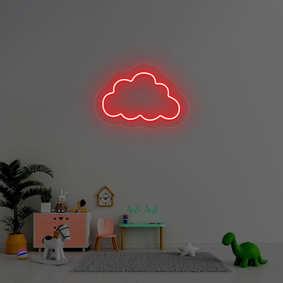 Cloud Neon Sign - CNUS000011 - Red