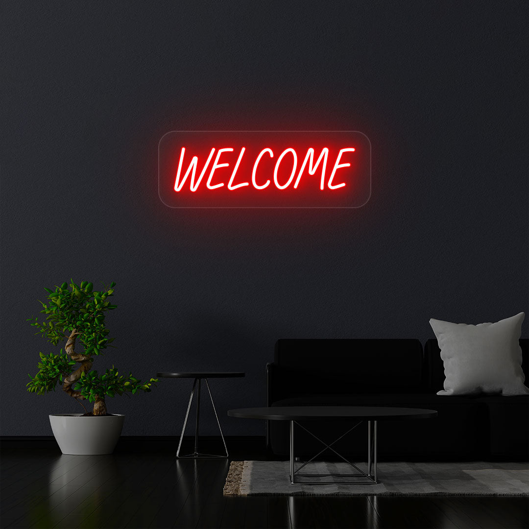 Welcome Neon Sign