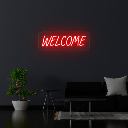 Welcome Neon Sign | Red 