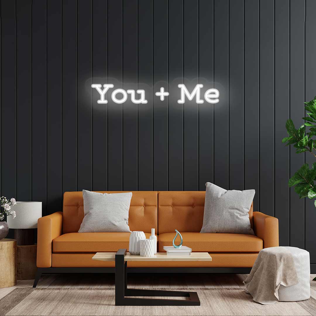 YOU+ME Neon Sign - CNUS000137 - White